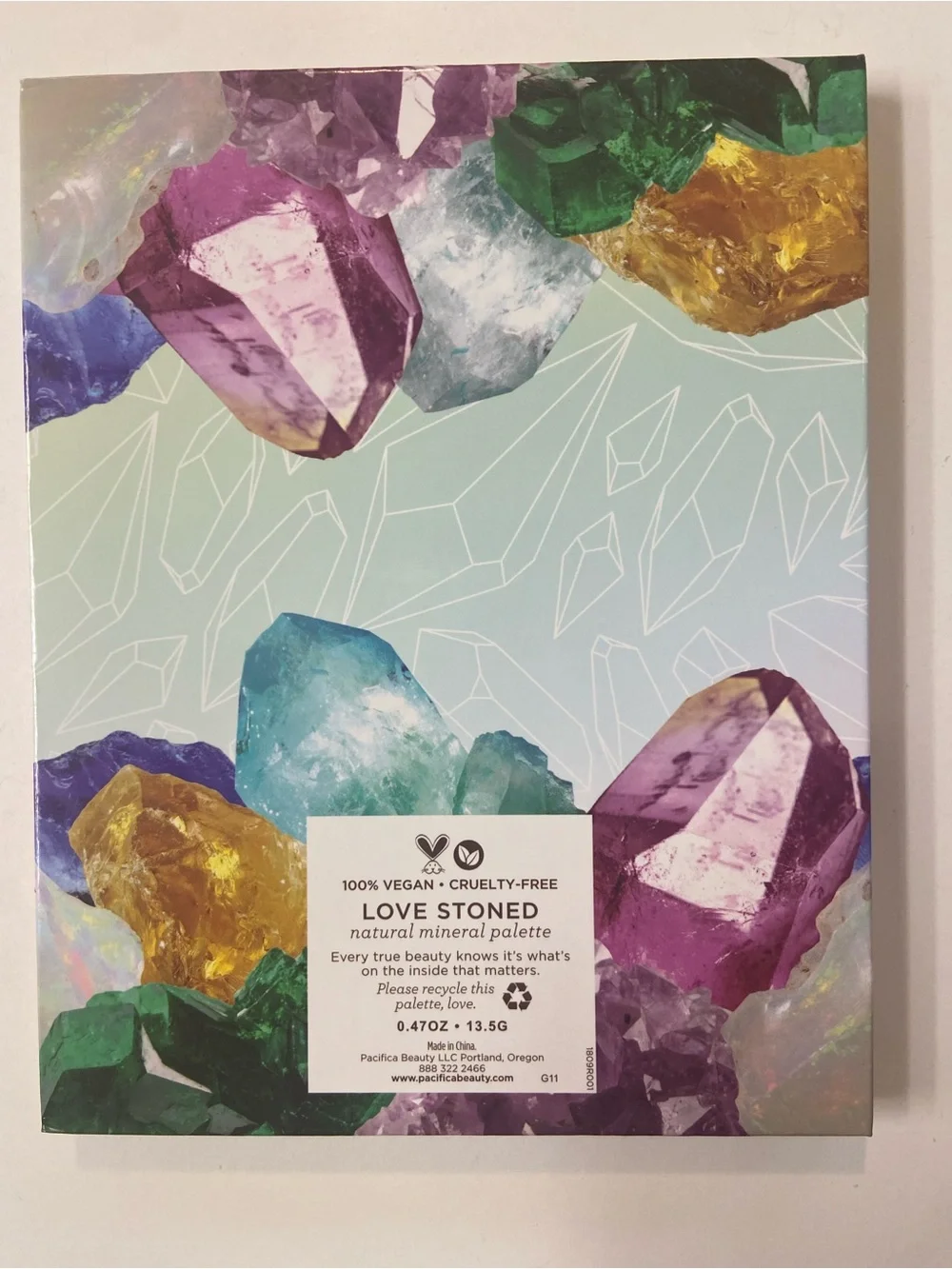 Pacifica Love Stoned Crystal Themed Eyeshadow Palette brand new never used